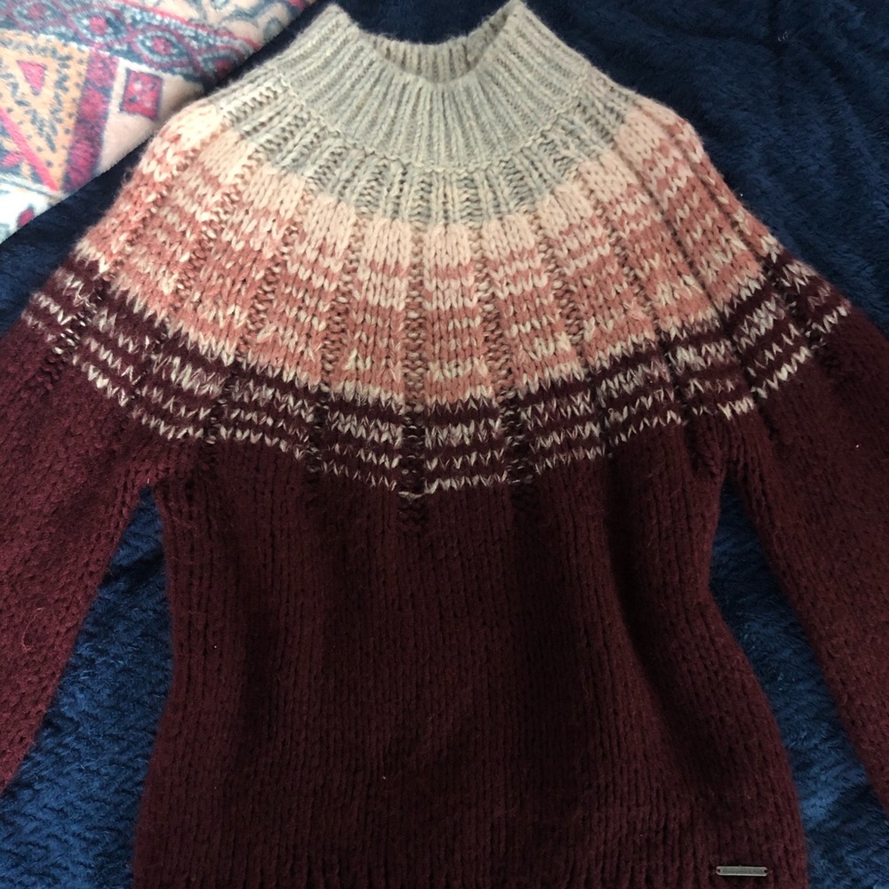 Abercrombie Mock neck ribbed sweater